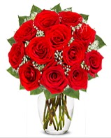 12 adet vazoda kıpkırmızı gül  Düzce online çiçekçi , çiçek siparişi 