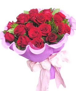 12 adet kırmızı gülden görsel buket  Düzce hediye sevgilime hediye çiçek 