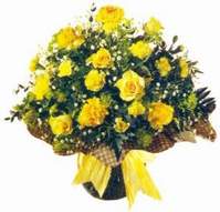  Düzce uluslararası çiçek gönderme  Sari gül karanfil ve kir çiçekleri