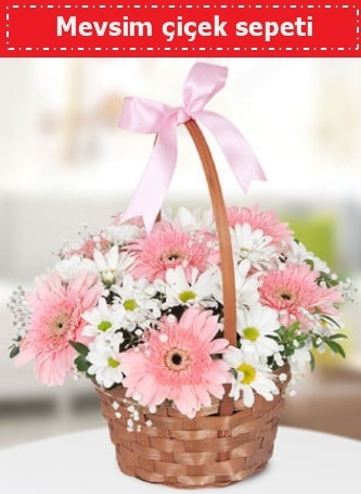 Mevsim kır çiçek sepeti  Düzce uluslararası çiçek gönderme 
